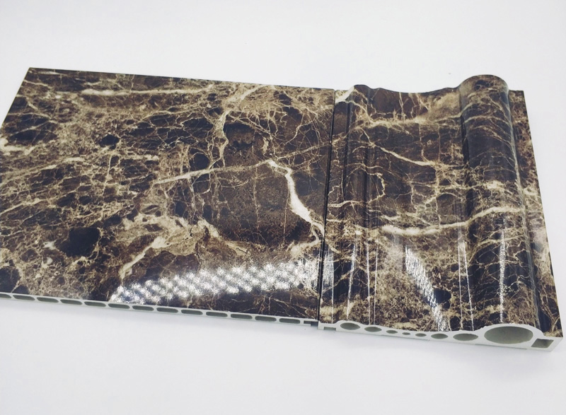 深咖色石塑電梯門套